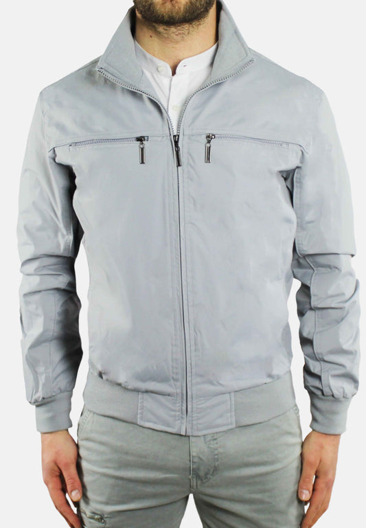 Windbreaker with chest pockets