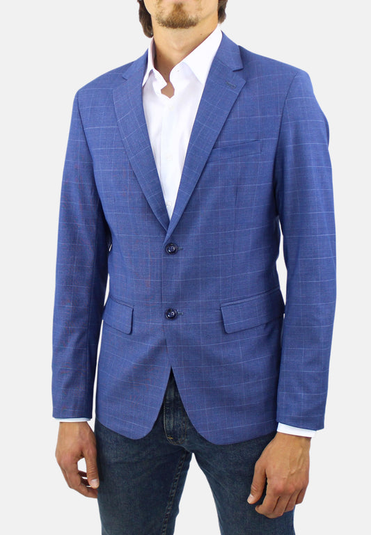 Slim fit checked jacket