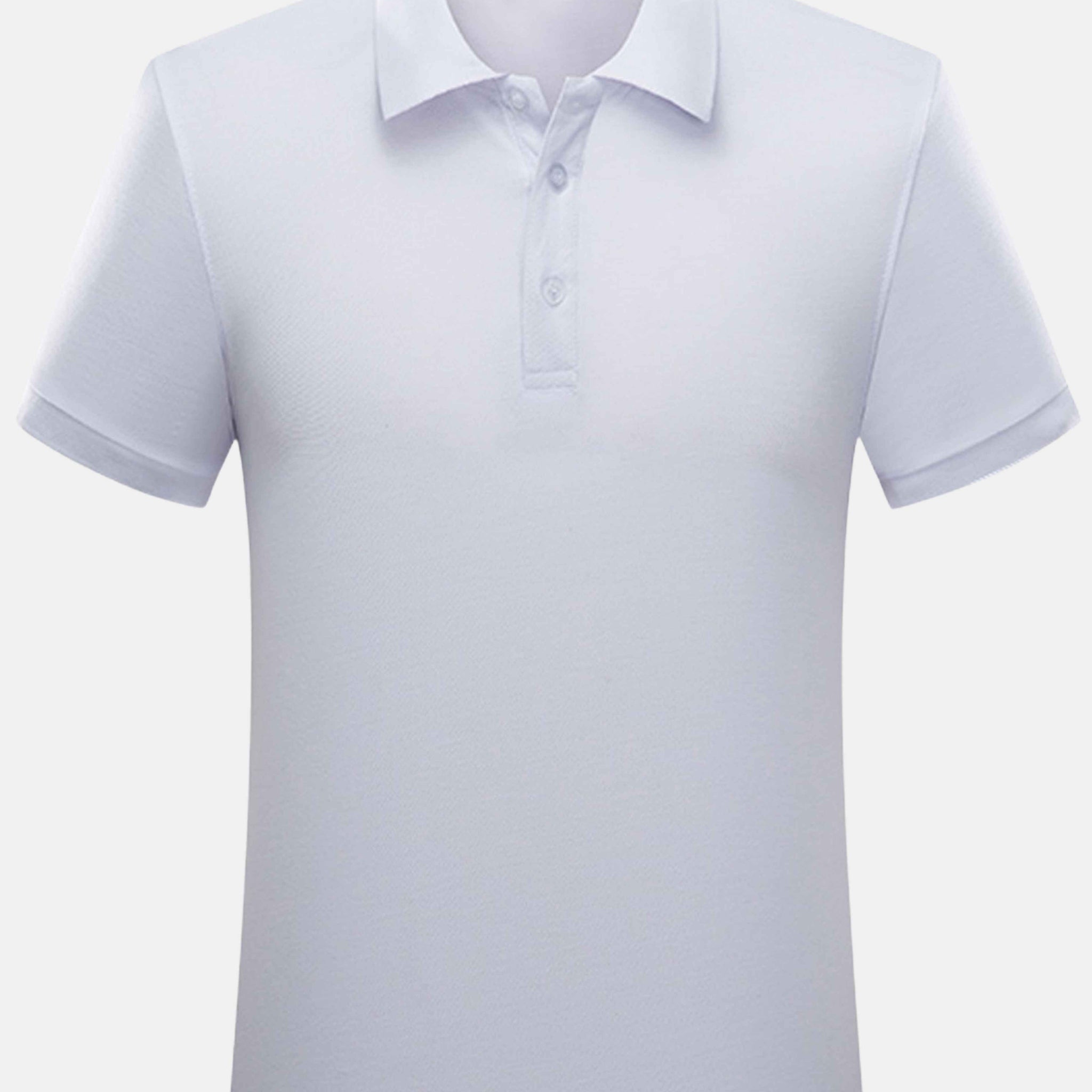 Basic solid color polo shirt