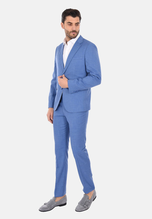 Single-breasted linen effect suit