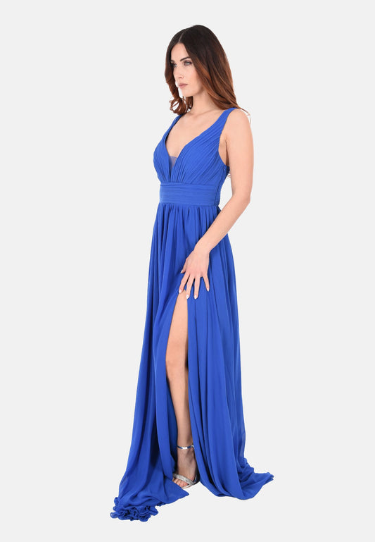 Empire dress with side slit
