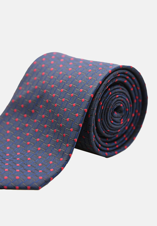 Cravatta con micro rombi