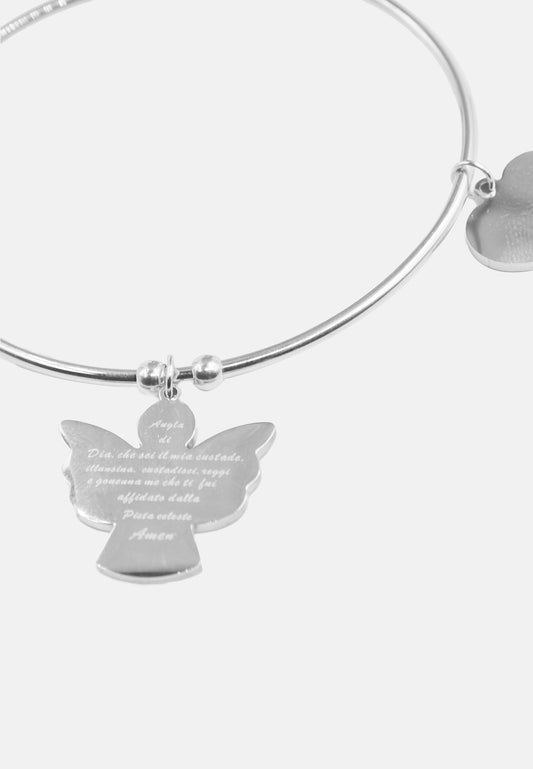 Rigid bracelet with angel