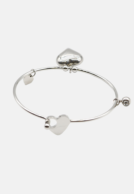 Rigid heart bracelet