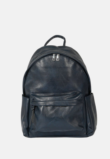 Faux leather backpack 40x32x13