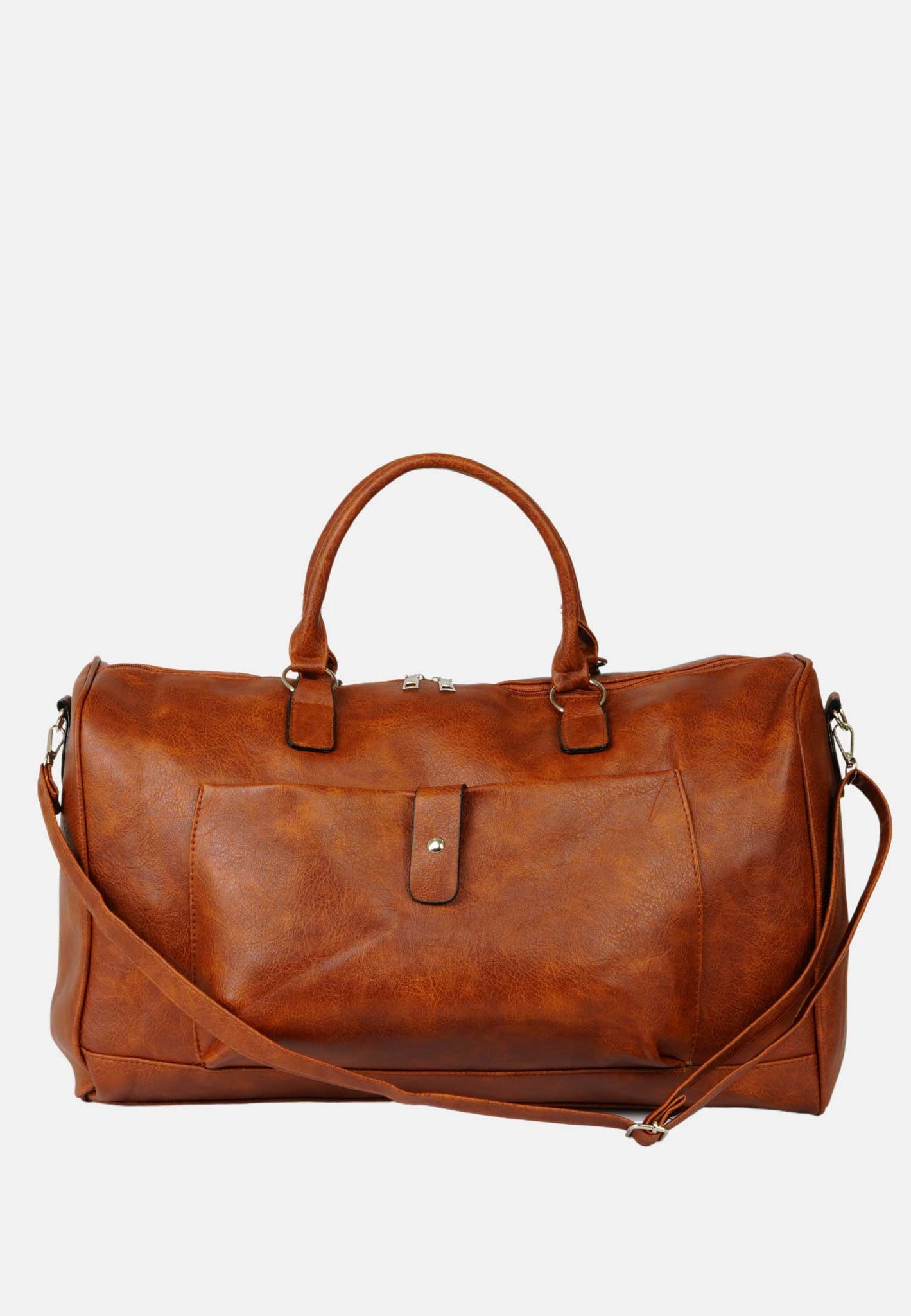 Faux leather bag with shoulder strap 50x30x20
