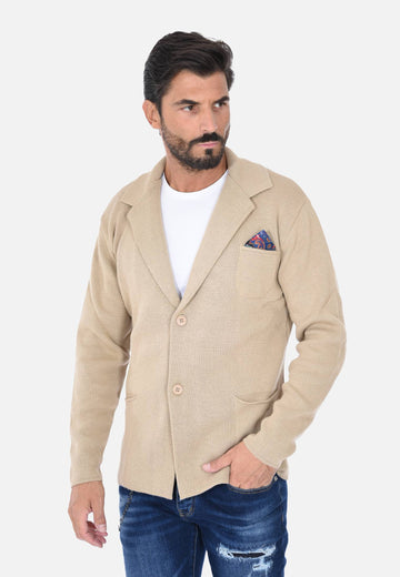 Cardigan a giacca monopetto