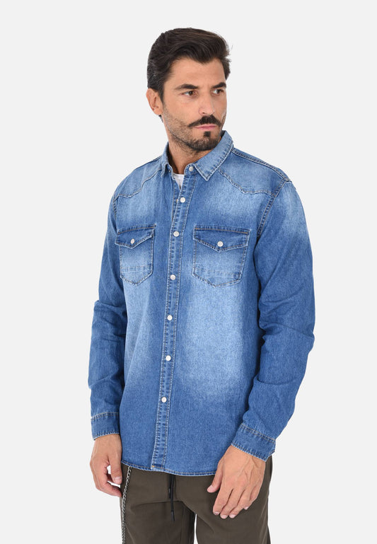 Chemise en jean avec nuances