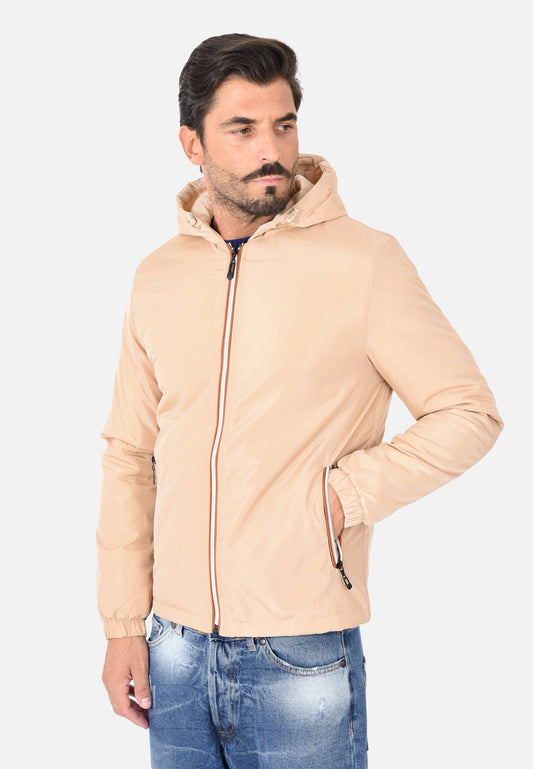 Jacket with colored zips