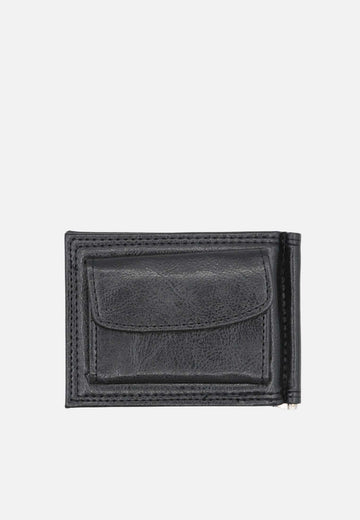 Portefeuille avec pince à billets et porte-monnaie