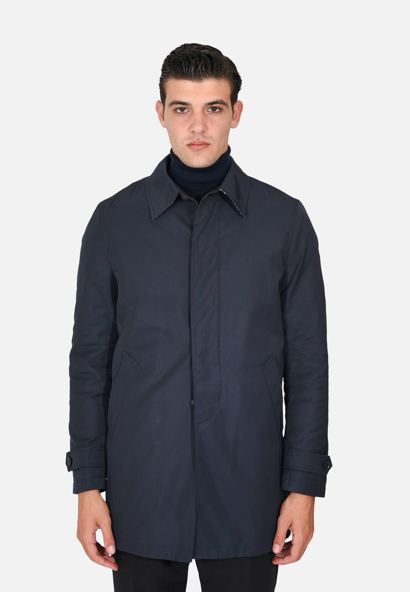 Trench coat with removable quilted lining