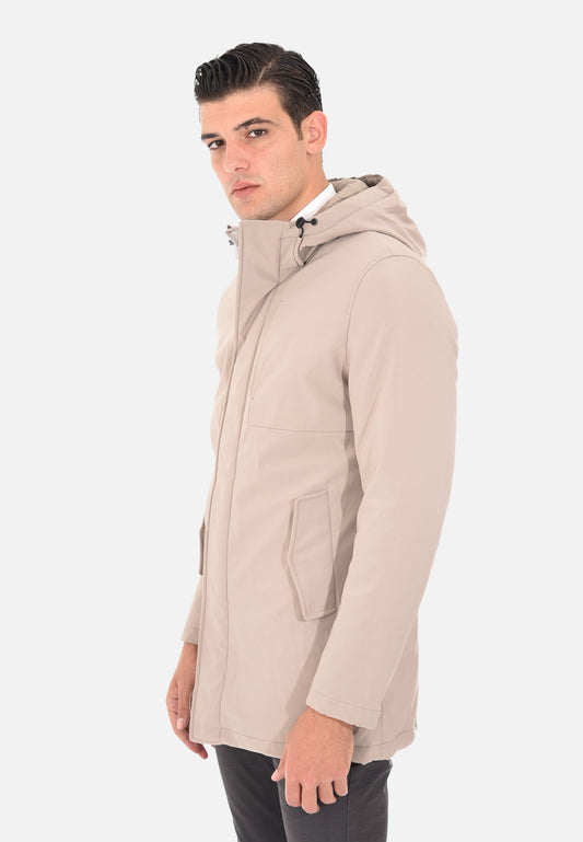 Parka with chest pocket