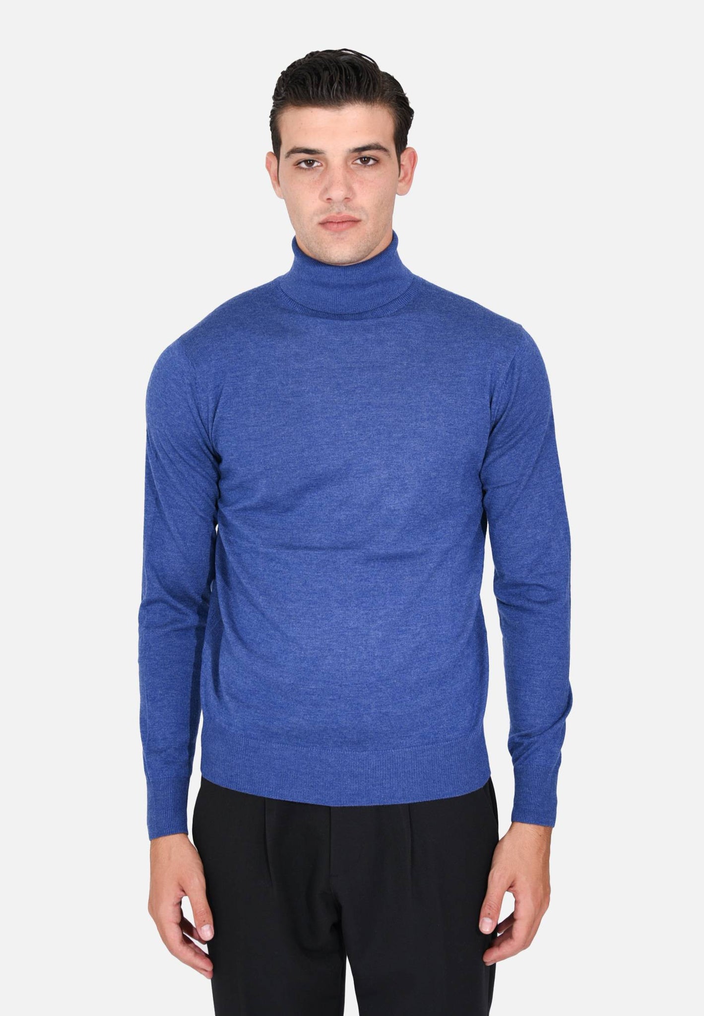 Cashmere and wool turtleneck